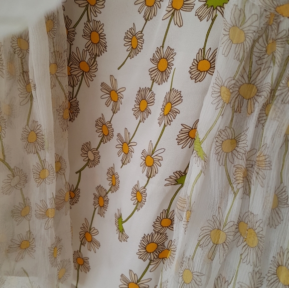Diane Von Furstenberg boho silk daisy dress size 4 - Picture 5 of 7